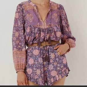 SPELL Love Story Blouse Lilac size S
